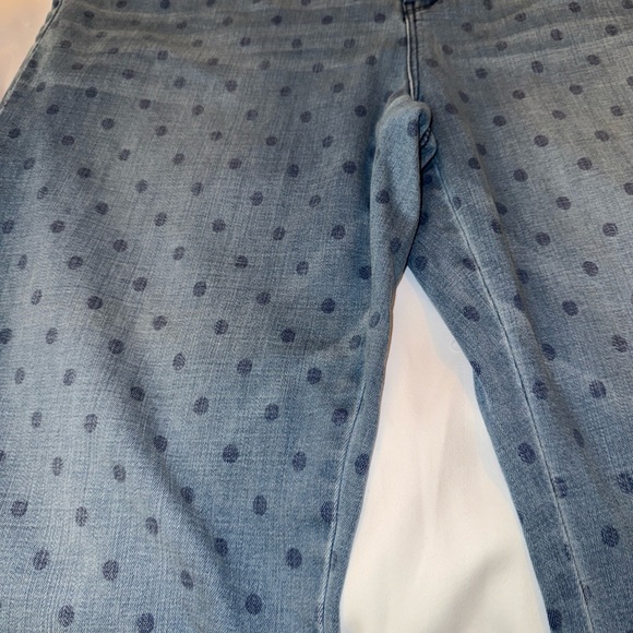 Chico's Blue Polka Dot Cropped Jeans - Picture 12 of 12